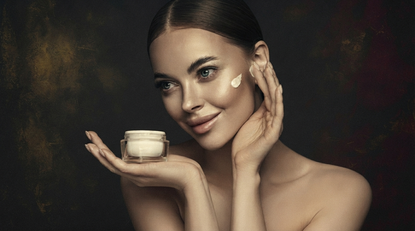 Editorial illustration for EGF and Peptides: The Project Manager and Messengers of Skin Renewal